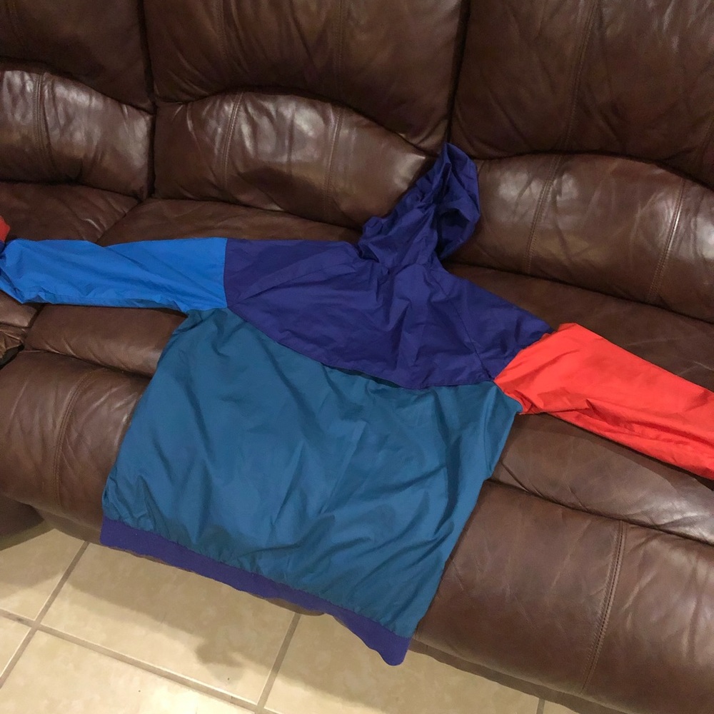 Nike color block wind jacket and hoodie